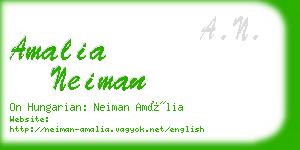 amalia neiman business card